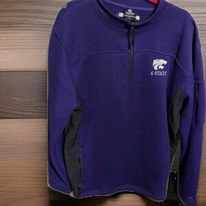 Kansas State University‎ Colosseum Purple 1/4 Zip Pullover Sz XL NCAA Football